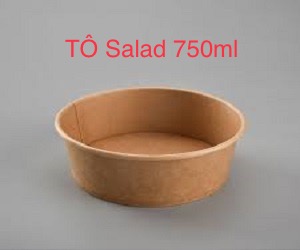100 Tô giấy salad kratf 750ml+ nắp 